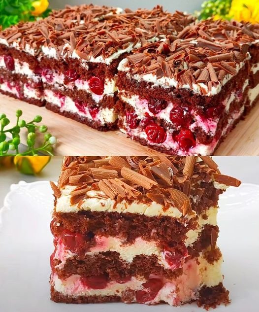 Bolo De Chocolate Com Cereja