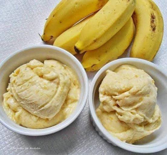 Sorvete de Banana Cremoso