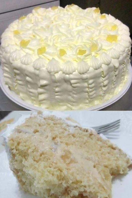 Bolo Trufado De Abacaxi