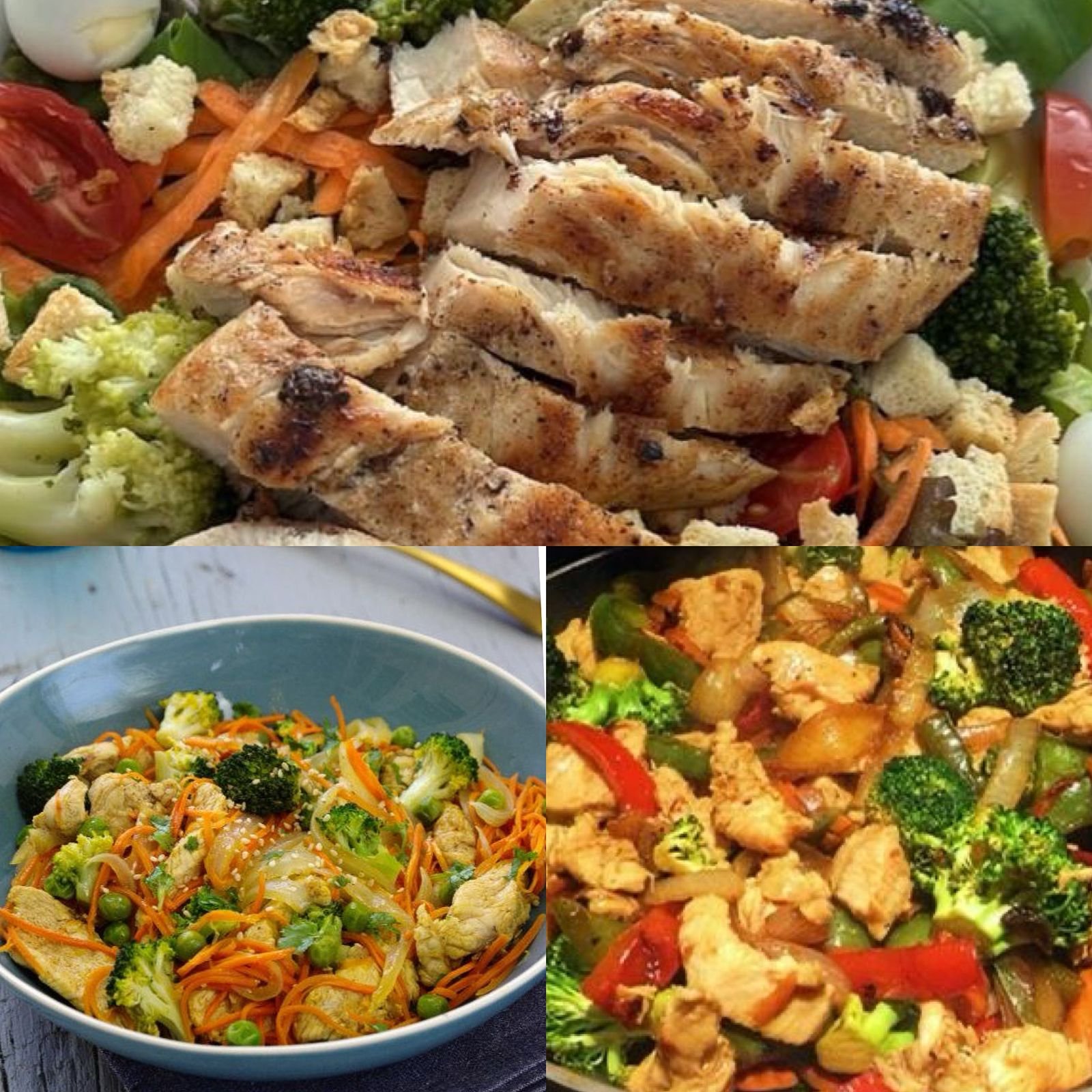 Frango com legumes fit