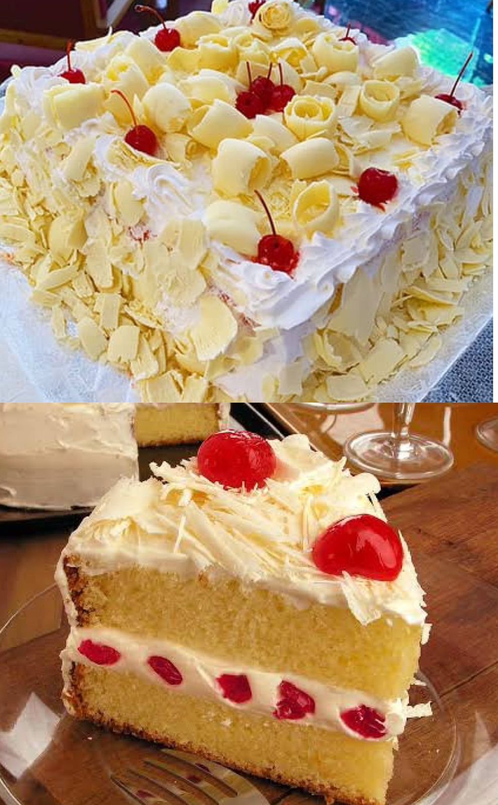 Bolo Floresta Branca