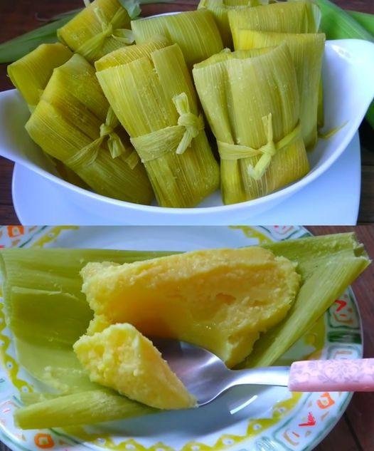 Pamonha Cremosa na Palha