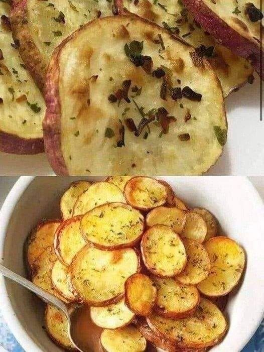 Batata doce com orégano e limão