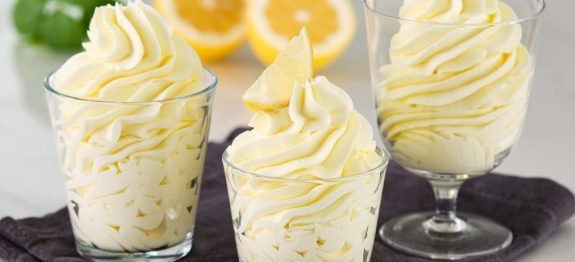 Sobremesa de Limão na Taça