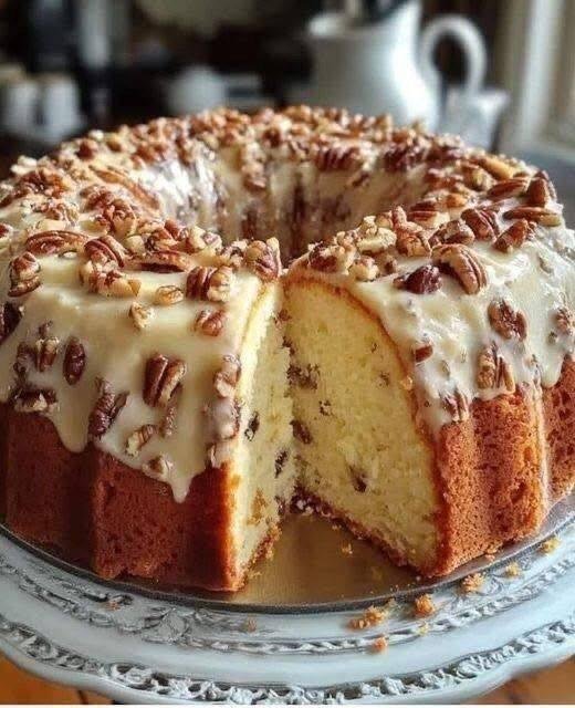 Bolo de Manteiga e Nozes