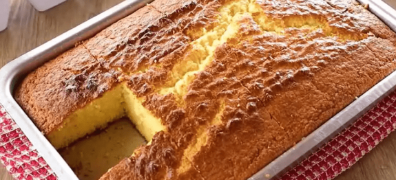 Bolo de Maizena com Fubá