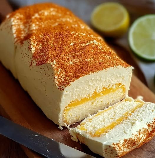 Mousse de Laranja com Creme de Limão