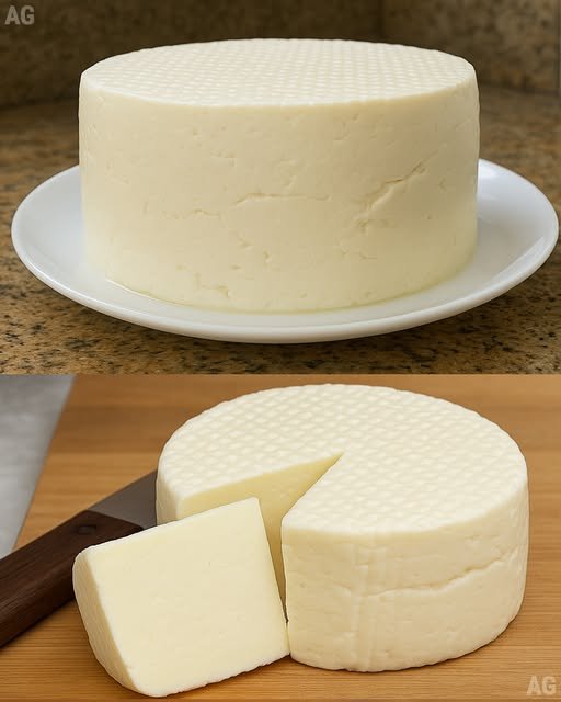 Queijo caseiro feito com vinagre