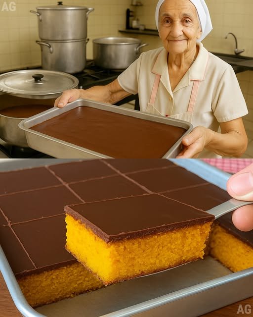 Bolo de Cenoura com Cobertura de Chocolate