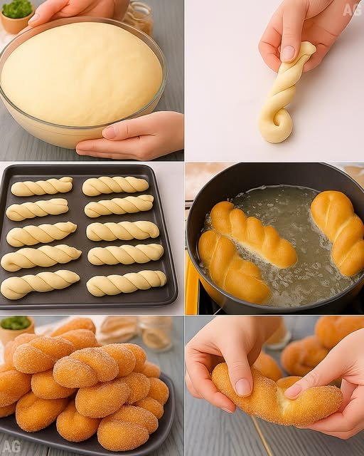 Bolinho de chuva em espiral