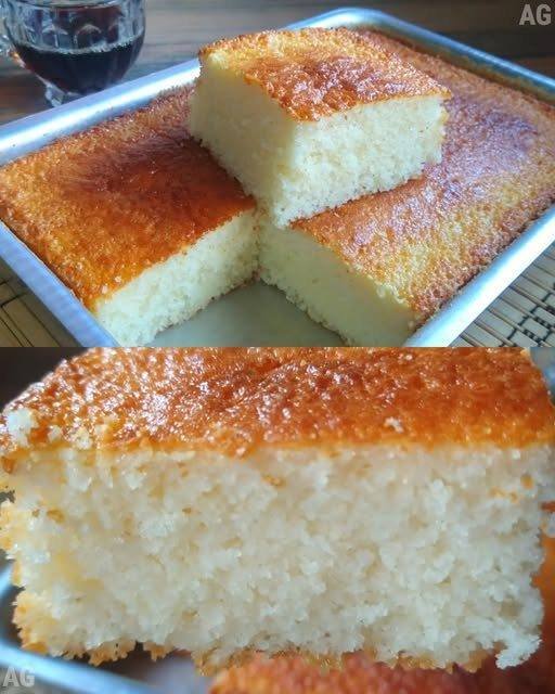 Bolo leve como algodão, sem farinha de trigo, e sem fubá