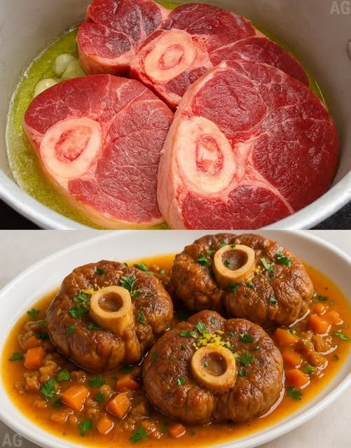 Ossobuco na panela de pressão