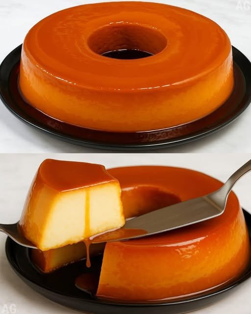 Pudim da Tia Naná com 3 Ingredientes