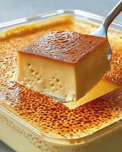 Flan de baunilha da vovó