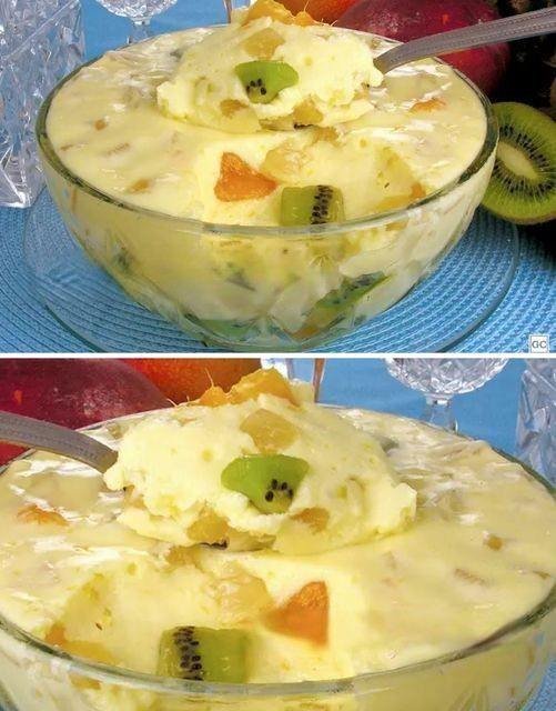 Mousse de Salada de Frutas