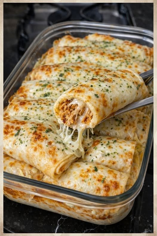 Panqueca de Frango Gratinada