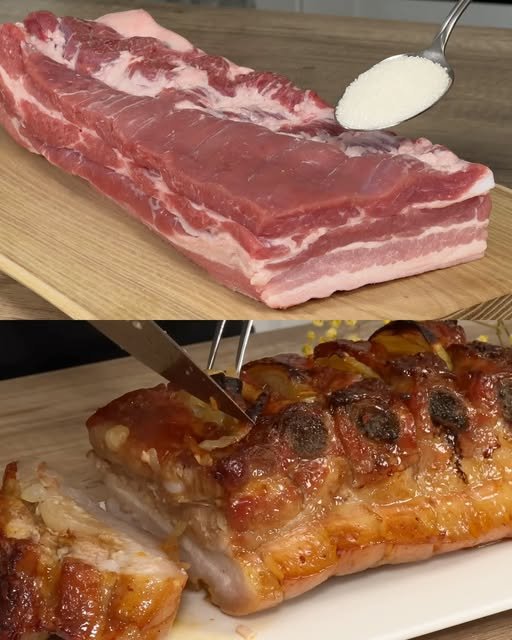 Panceta Pururucada no Forno