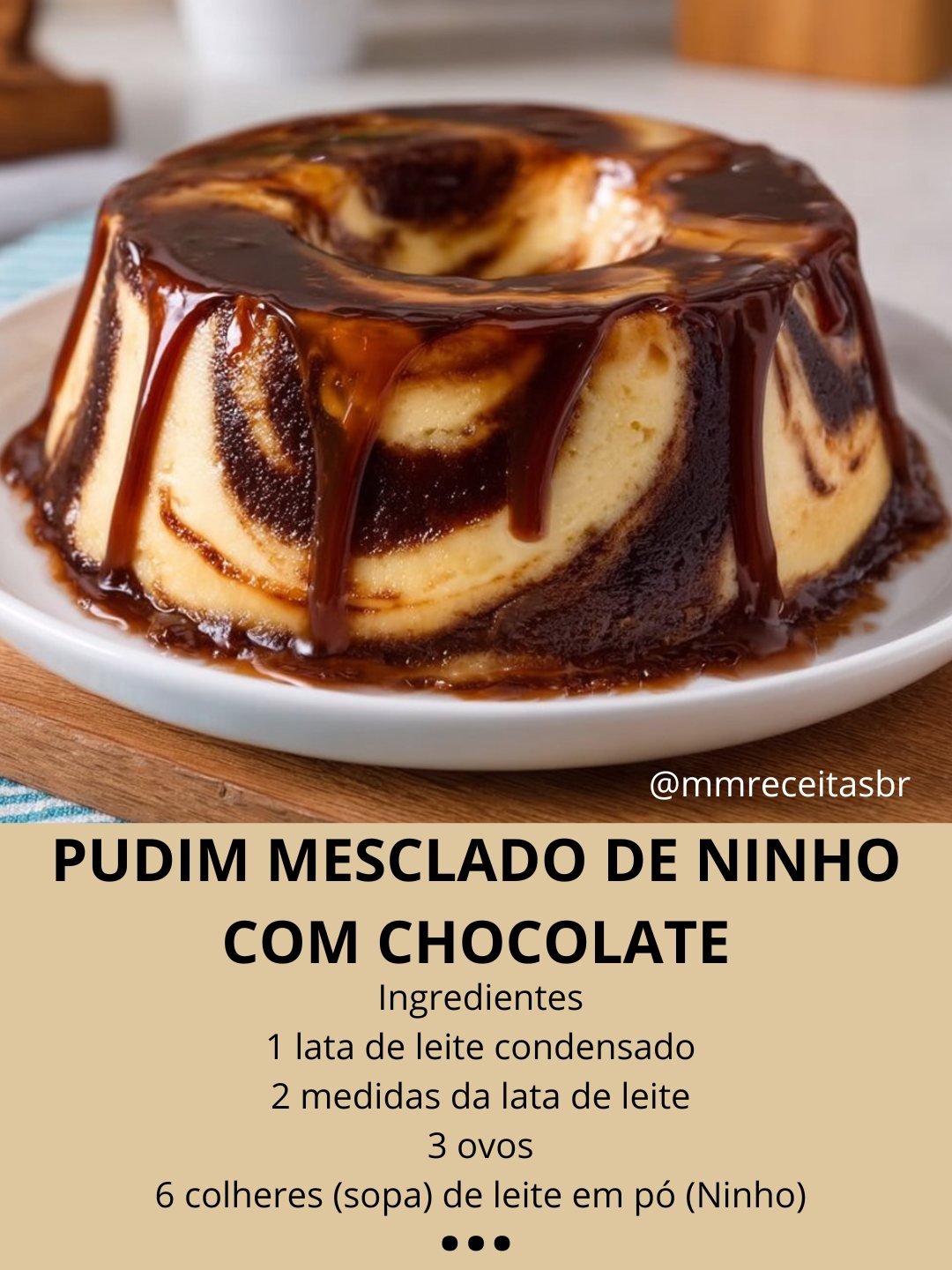Pudim Mesclado
