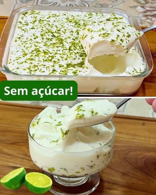 Mousse de Limão sem Açúcar