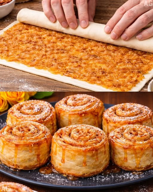 Rolinho de Maçã com Canela