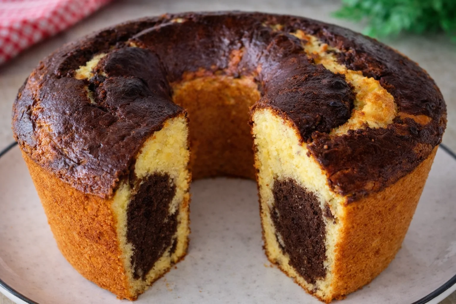 Bolo Mesclado de Cenoura